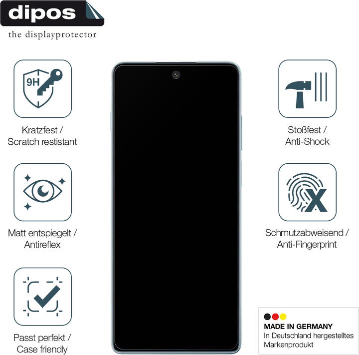 Produktbild Dipos Displayschutz Anti-Shock (2 Stück, Motorola Moto Edge S30)