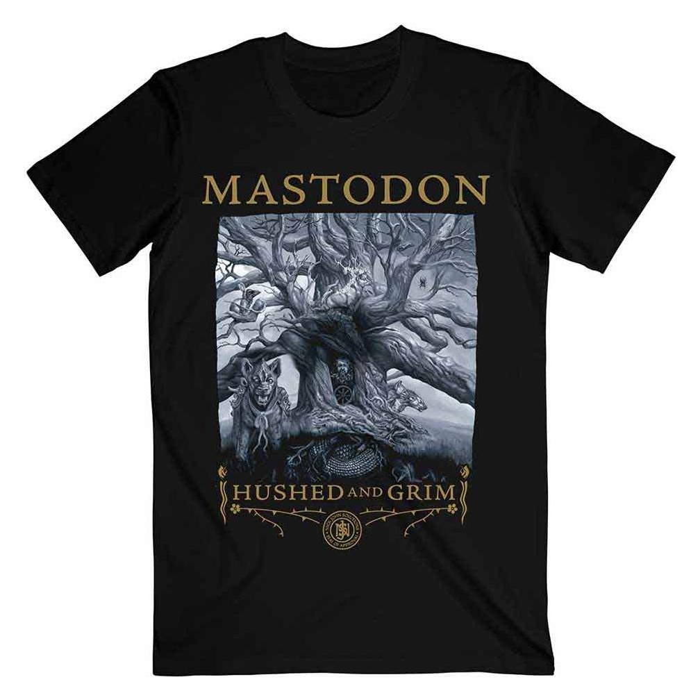 Mastodon, Herren, Shirts, Hushed & Grim Cover, Schwarz, (L)
