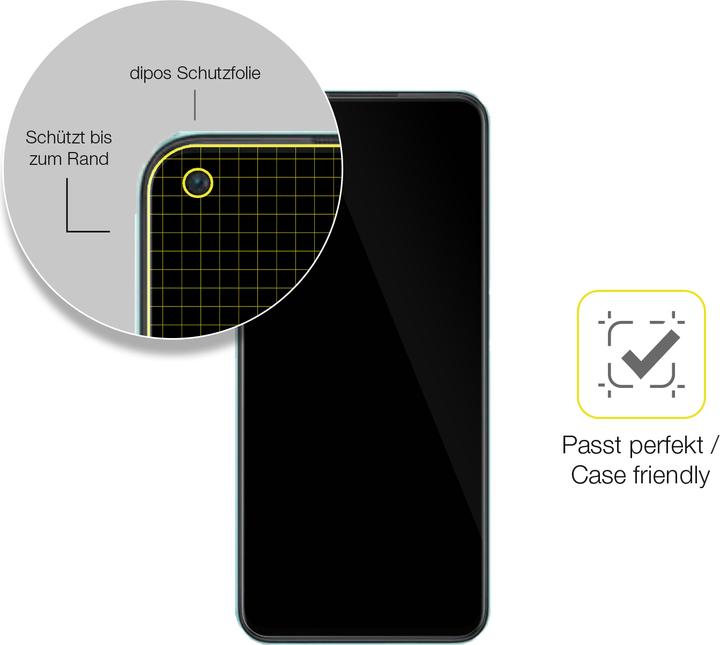 Produktbild Dipos Displayschutzfolie Full-Cover 3D (3 Stück, OnePlus Nord CE 2 Lite)