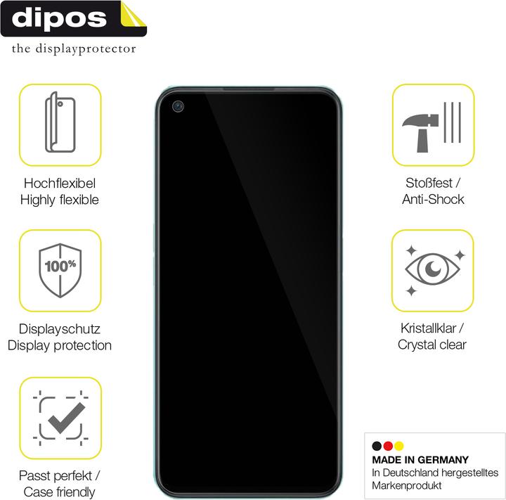 Produktbild Dipos Displayschutzfolie Full-Cover 3D (3 Stück, OnePlus Nord CE 2 Lite)
