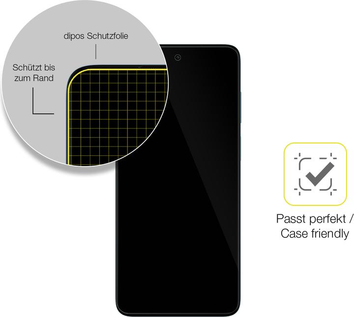 Produktbild Dipos Displayschutzfolie Full-Cover 3D (2 Stück, Motorola Moto G52)