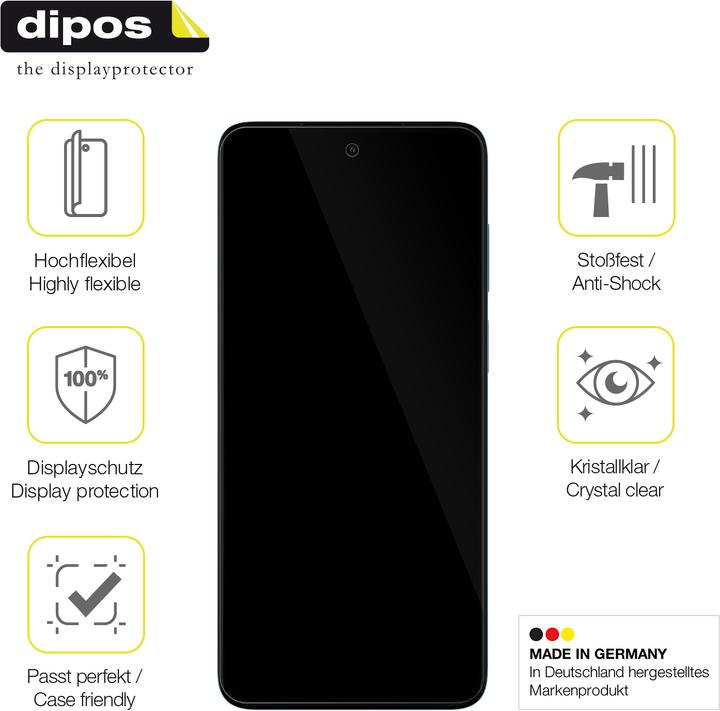 Produktbild Dipos Displayschutzfolie Full-Cover 3D (2 Stück, Motorola Moto G52)