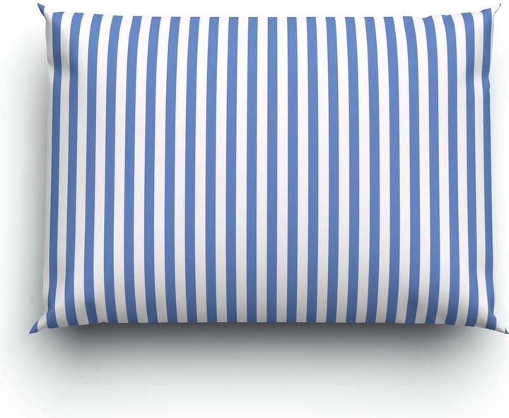 Produktbild Lotus Bettwaren Bettwäsche Bambus Streifen blau (Kopfkissenbezug, 50 x 70 cm)