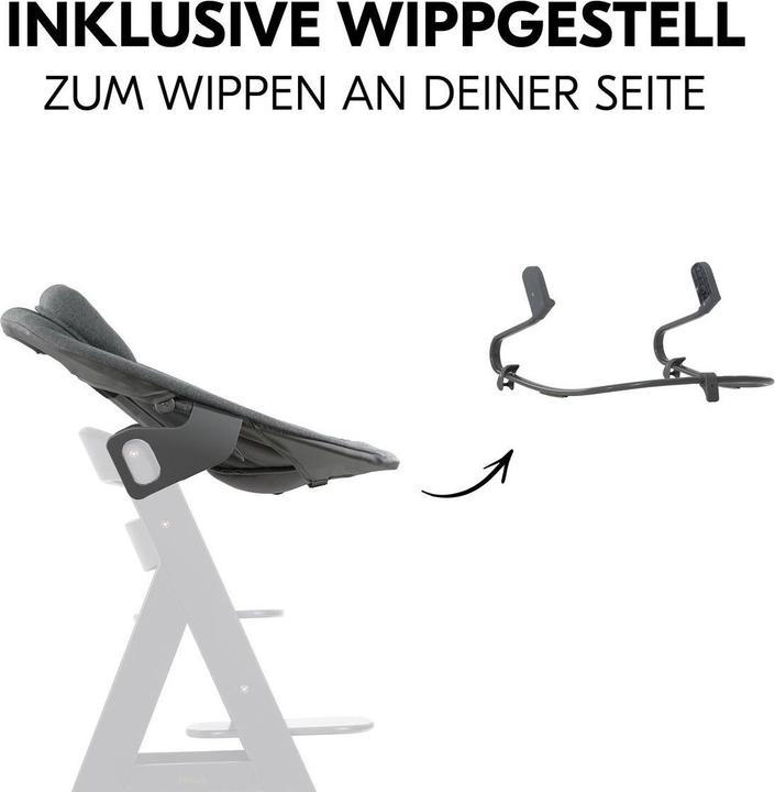Actual product image Hauck Hochstühle Alpha Plus Cork 4-tlg. Newborn Set - Hochstuhl (Highchair)