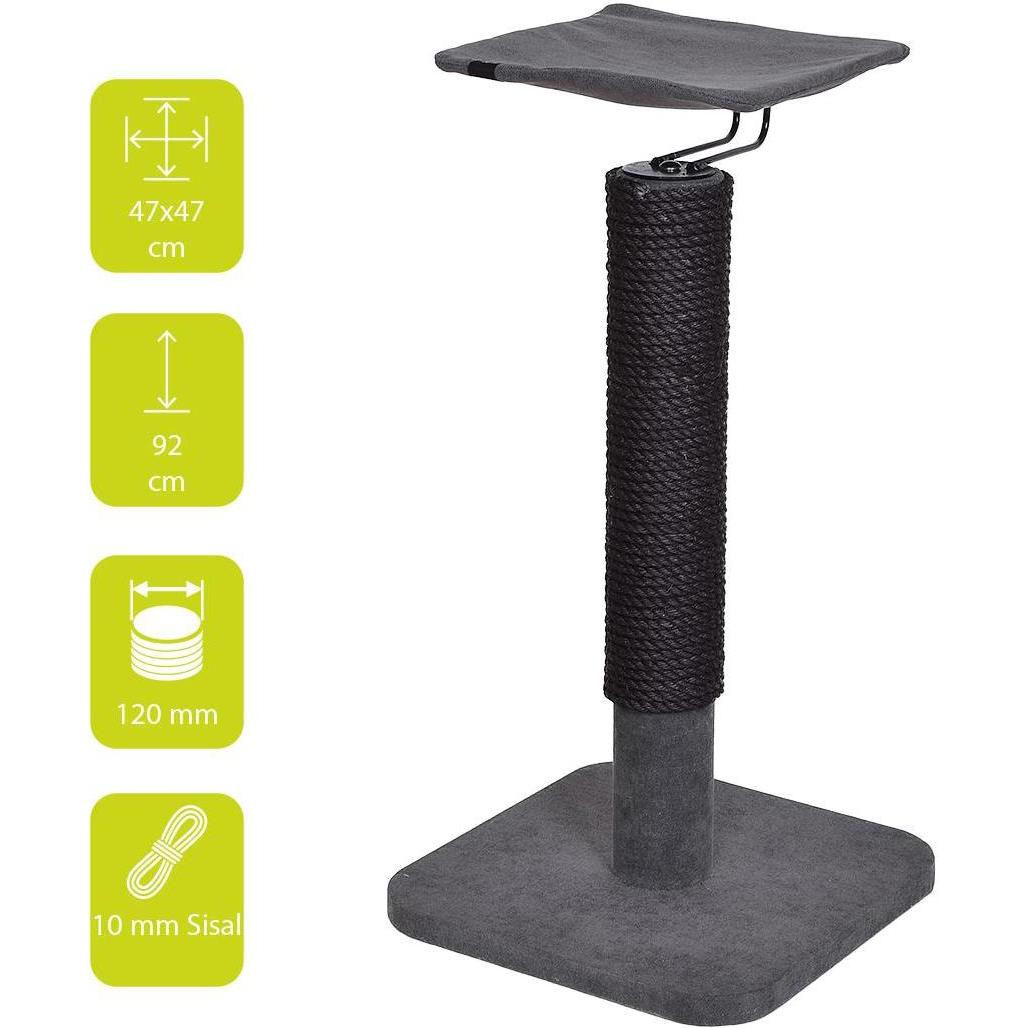 Thumbnail - Laroy Group Ebi Kratzpfosten Iwaki (92 cm, Dunkelgrau), Katzenbaum