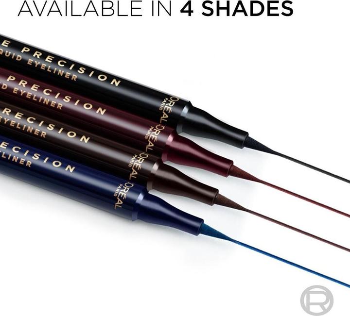 Actual product image Eveline L'Oreal Haute Precision Liquid Eyeliner Noir Silk (01 Noir, 01 Noir Silk, Black, Noir Silk)