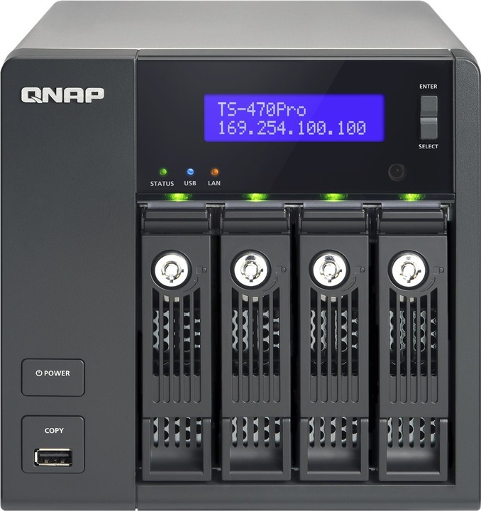 QNAP TS-470 Pro - 24TB (4x6TB WD Red) (SP3, 3.20 GHz, 24 -Core)