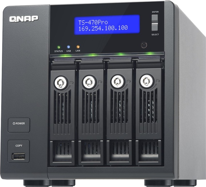 Actual product image QNAP TS-470 Pro - 24TB (4x6TB WD Red) (SP3, 3.20 GHz, 24 -Core)