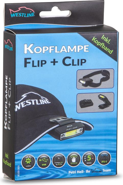 Immagine prodotto Westline Kopflampe Flip & Clip