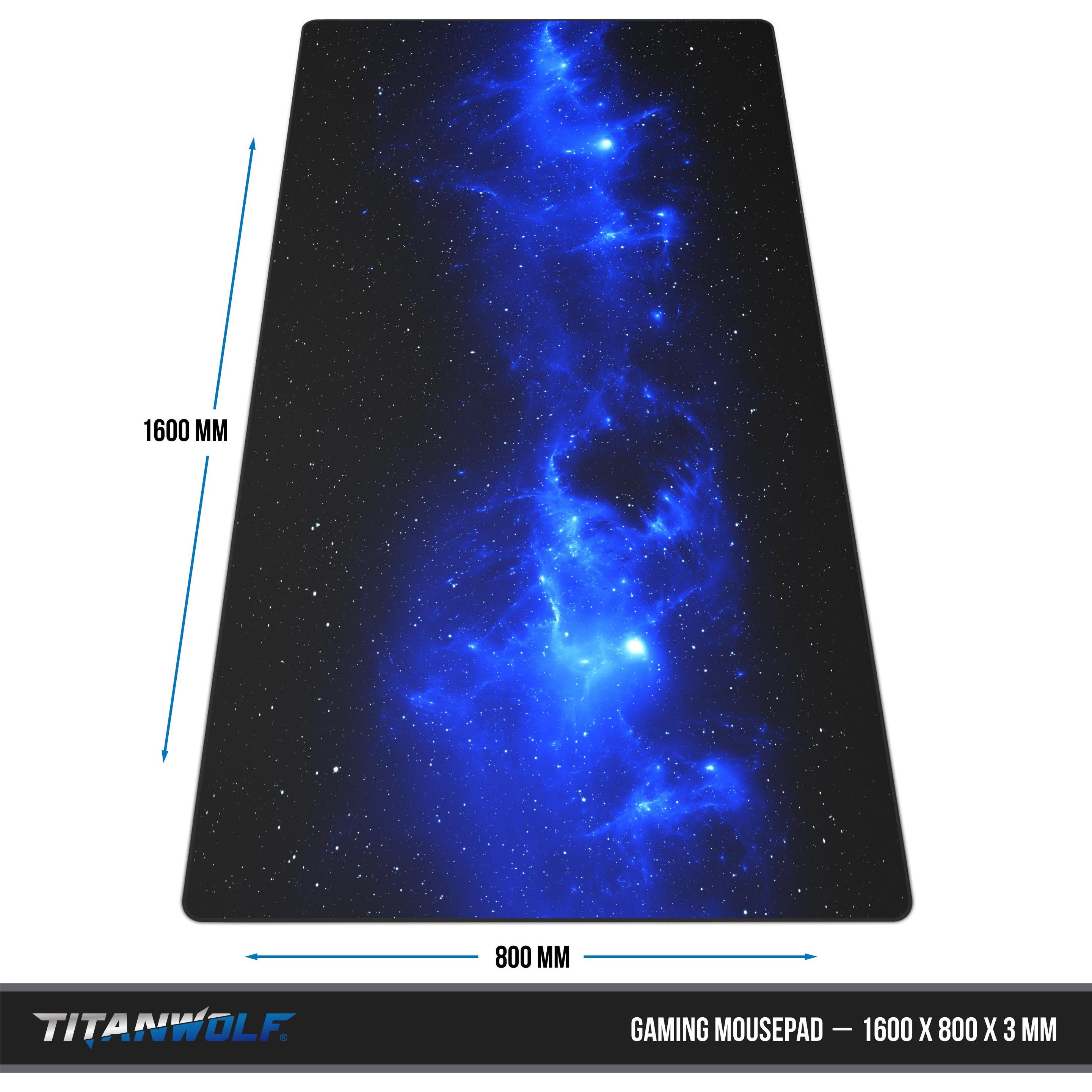 Thumbnail - Titanwolf Gaming Mauspad, XXXL Speed Gaming Mausmatte, Mousepad Extragrosse Fläche von 1600 x 800mm, Space (XXL), Mausma...