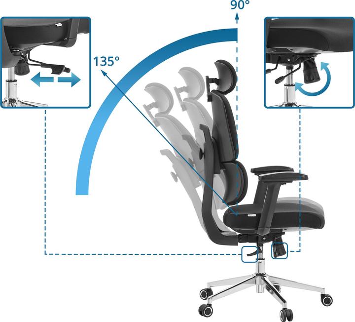 Image du produit Hjh Office Ergomy WF 2 (46 - 54 cm)