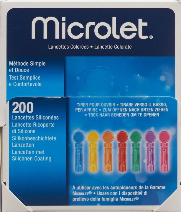 Produktbild Microlet Lanzetten farbig