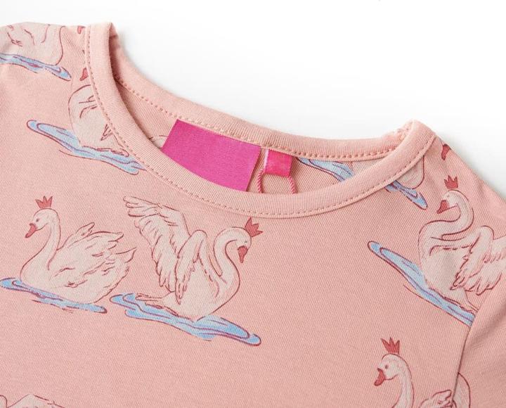 Produktbild vidaXL Kinderpyjama mit Langen Ärmeln Hellrosa 92,Material: 95 (92)