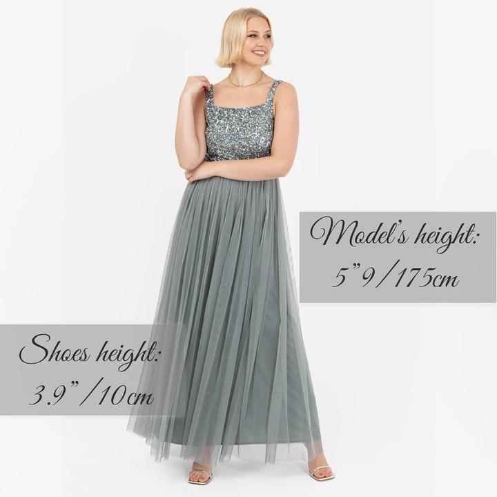 Image du produit Maya Deluxe Abito Midi Verde Nebbia (46)