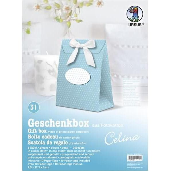 Thumbnail - Ursus, Geschenkverpackung, Geschenkbox Celina 9,5x12,5x5cm VE=5 Stück Motiv: 31 (Geschenkbox, 5 x)