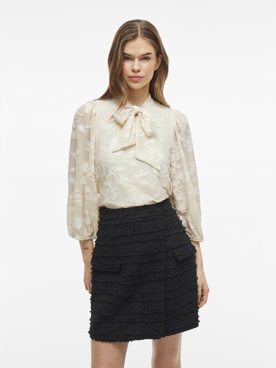 Produktbild Vila Tie Neck Oberteil mit 3/4-Ärmeln (M)