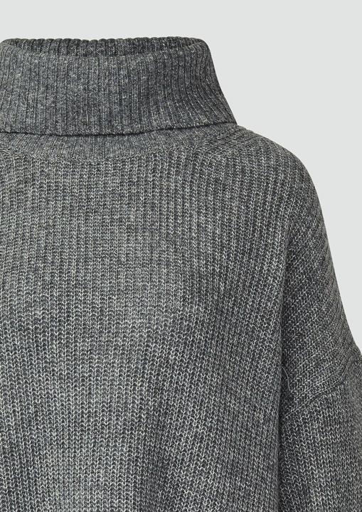 Produktbild s.Oliver Strickpullover Oversize-Strickpullover mit weiten Ärmeln und Rollkragen (42)
