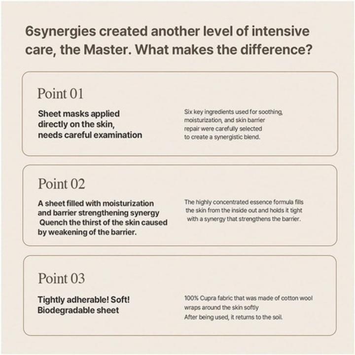 Image du produit Mixsoon Master Deep Barrier Mask Masque hydratant intensif pour apaiser et renforcer la peau B