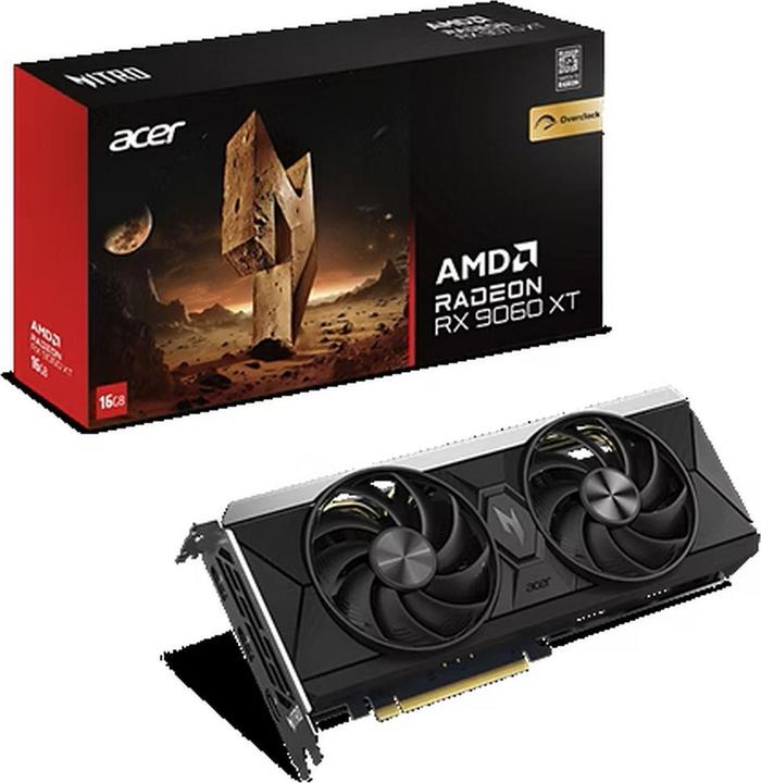 Actual product image Acer Radeon RX 9060 XT Nitro OC (16 GB)