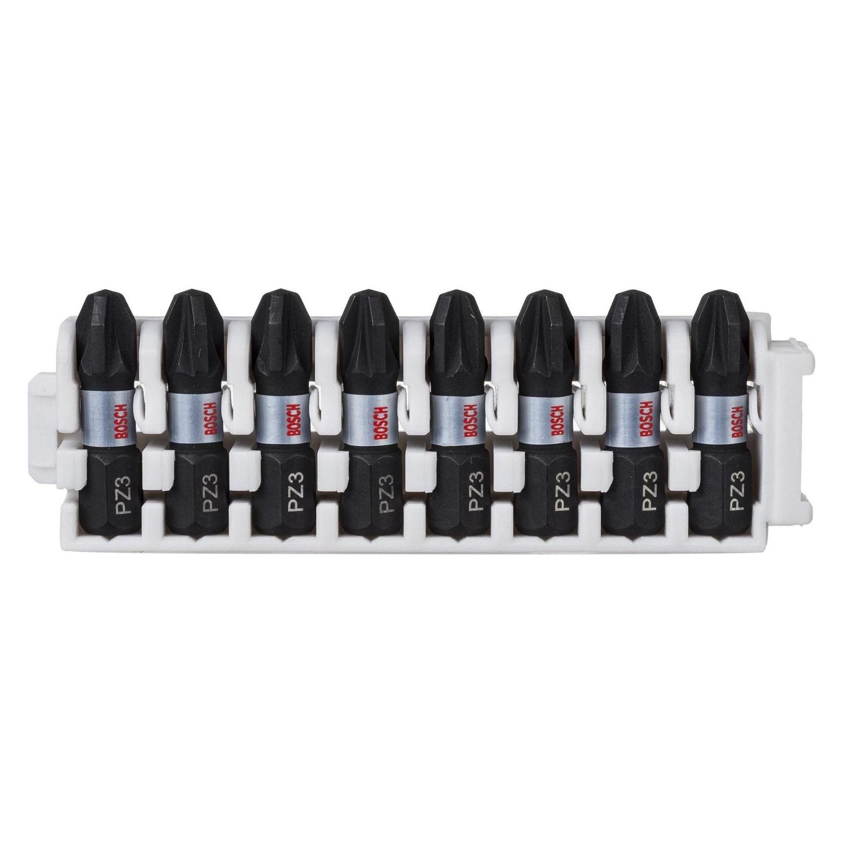 Bosch Zubehör, Bits, Impact Control Schroevendraaier Bitpakket. 8-delig. Met Pz 3. 25 Mm (Kruis Pozidriv Pz)