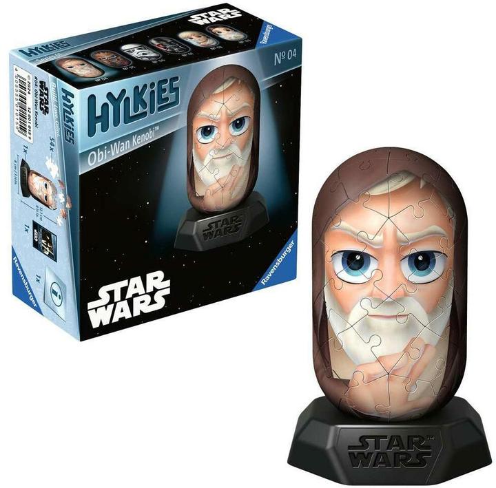 Produktbild Ravensburger Hylkies: Die neue Sammelfigurenreihe zum selbst zusammenbauen. Figur #04 - Obi-Wan (54 Teile)