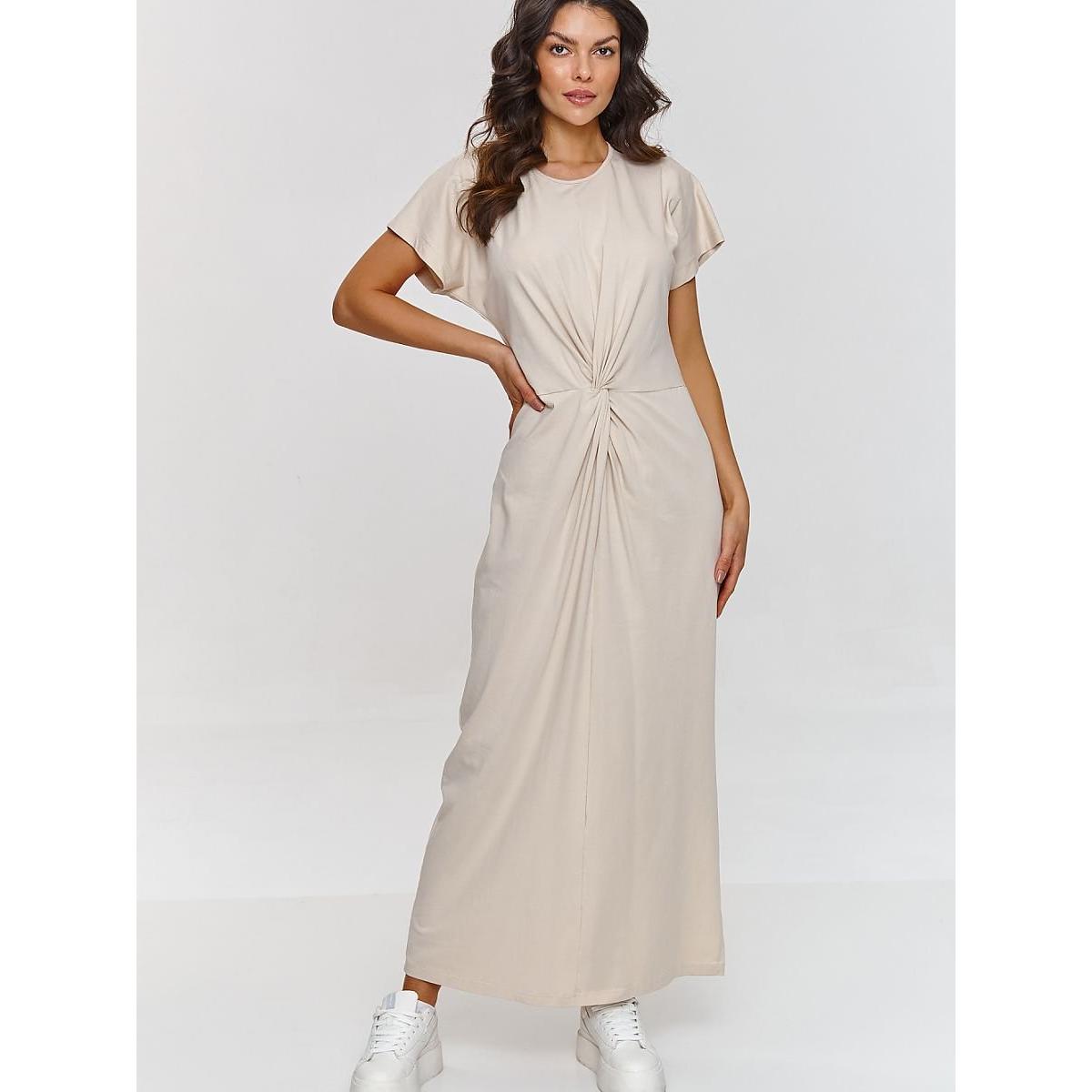 Makadamia, Damen, Kleider, Alltagskleid, Beige, (40)