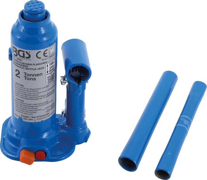 Actual product image BGS Hydraulic Bottle Jack 2 t