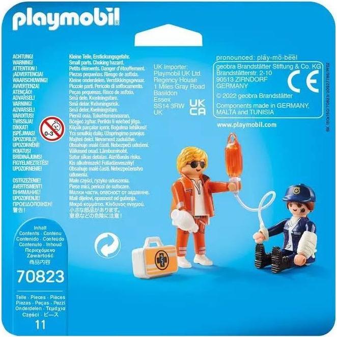 Image du produit Playmobil DuoPack médecin urgentiste et policière (70823)