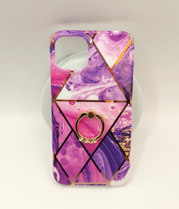 Image du produit Ambiance1 Coque iPhone 13 - Hardcase Housse de protection Marbel Ring Lila No.921 (Apple iPhone 13)