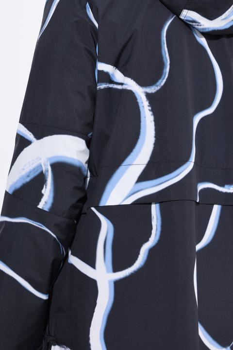 Actual product image Ulla Popken Wave Print Rain Coat (42, 44)