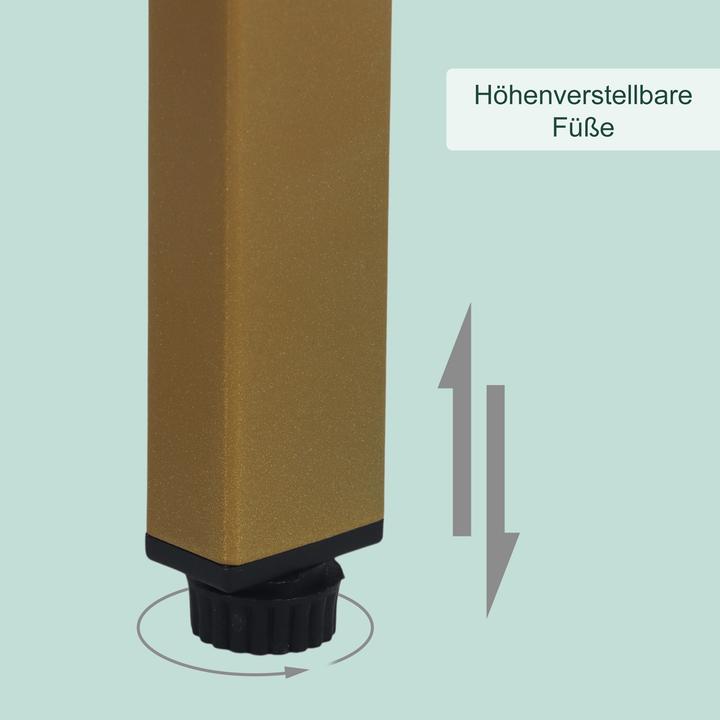 Actual product image Relaxdays Konsolentisch mit 3 Glasablagen (100 x 30 x 73 cm)