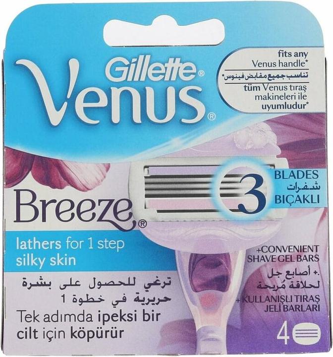 Actual product image Gillette Venus Breeze System Blades 4s (4 x)