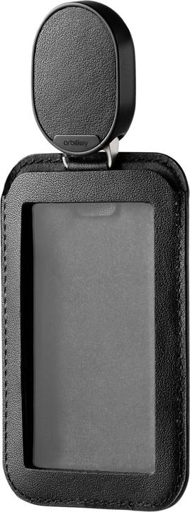Orbitkey ID Card Holder Pro with neck strap, black