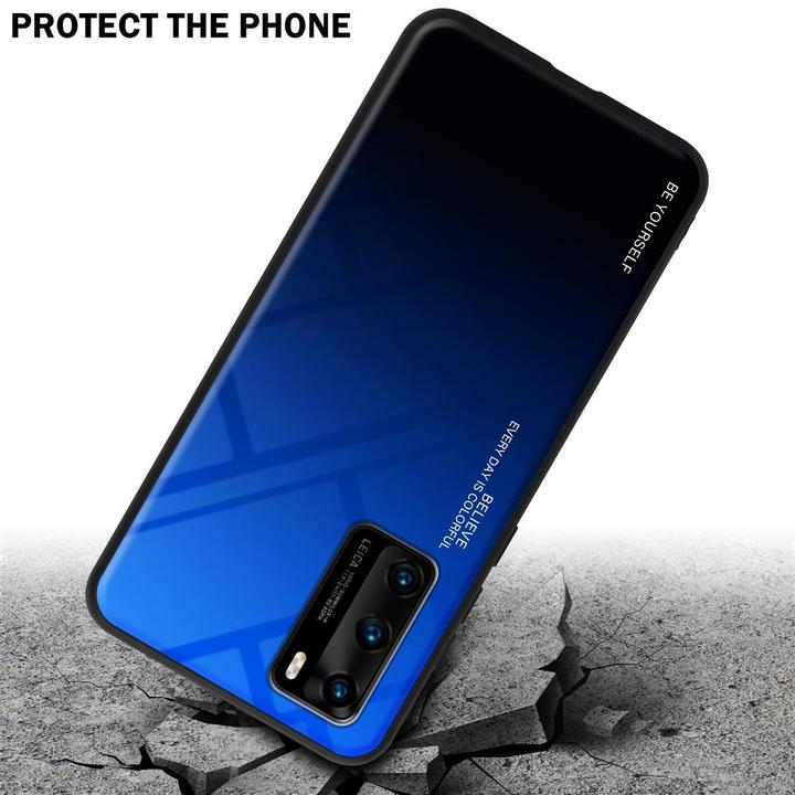 Produktbild Cadorabo TPU 2 Farben Glas Cover (Huawei P40)