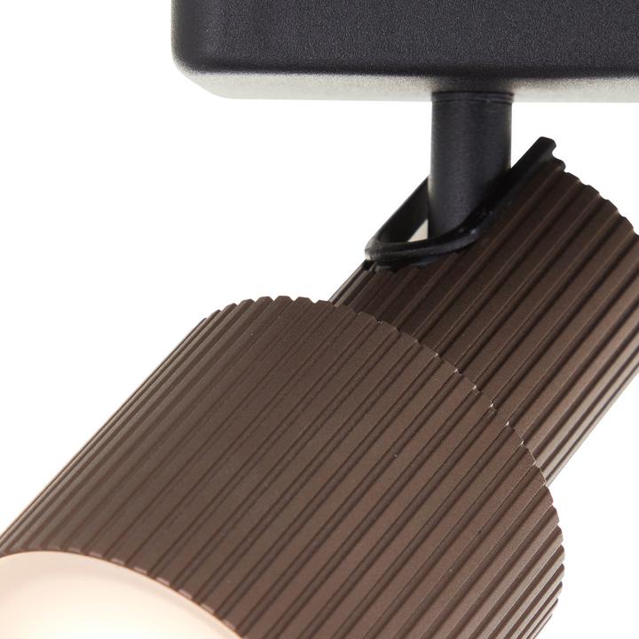 Produktbild Brilliant Cadiz LED Spotbalken 3-flammig schwarz matt/bronze gebürstet (350 lm, GU10)