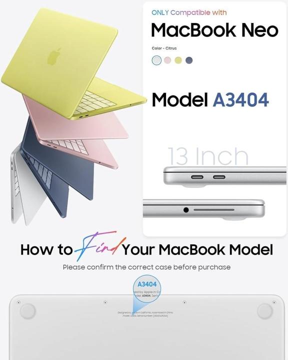 Produktbild Screenguard Hard Case für Apple MacBook Neo 13" (2026) A3404 (Apple)