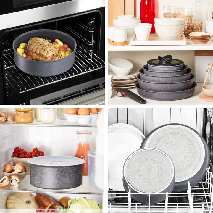 Actual product image Lagostina Ingenio Mineralis Green, Deep casserole, 16 cm (Pot, Aluminium, 16 x 9.40 cm)