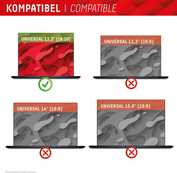 Produktbild Displex Privacy Safe randlos, Laptop Blickschutzfilter (13.30", 16 : 10)