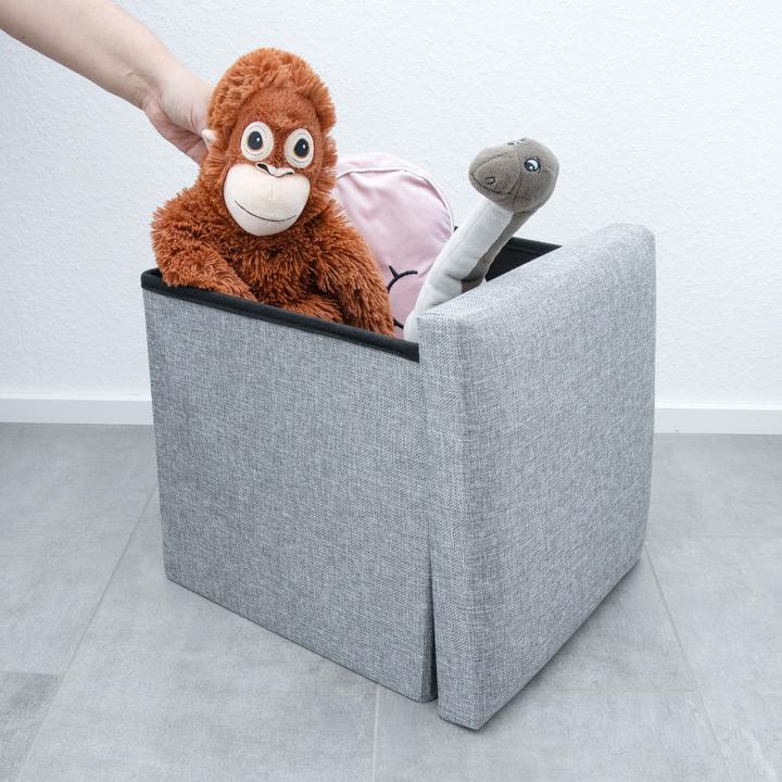 Image du produit Intirilife Cube d'assise ALASKA GRAU