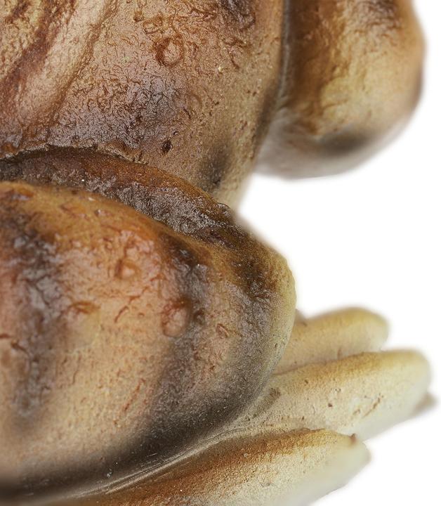 Actual product image Relaxdays Cast Stone Frog Garden Statue