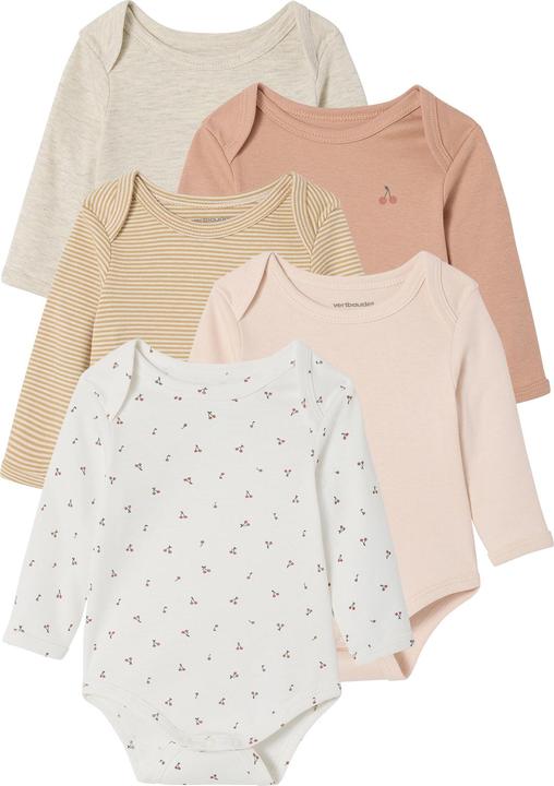 Actual product image Vertbaudet Bio-Kollektion: 5er-Pack Baby Schlupfbodys mit Frucht-Motiven (74)
