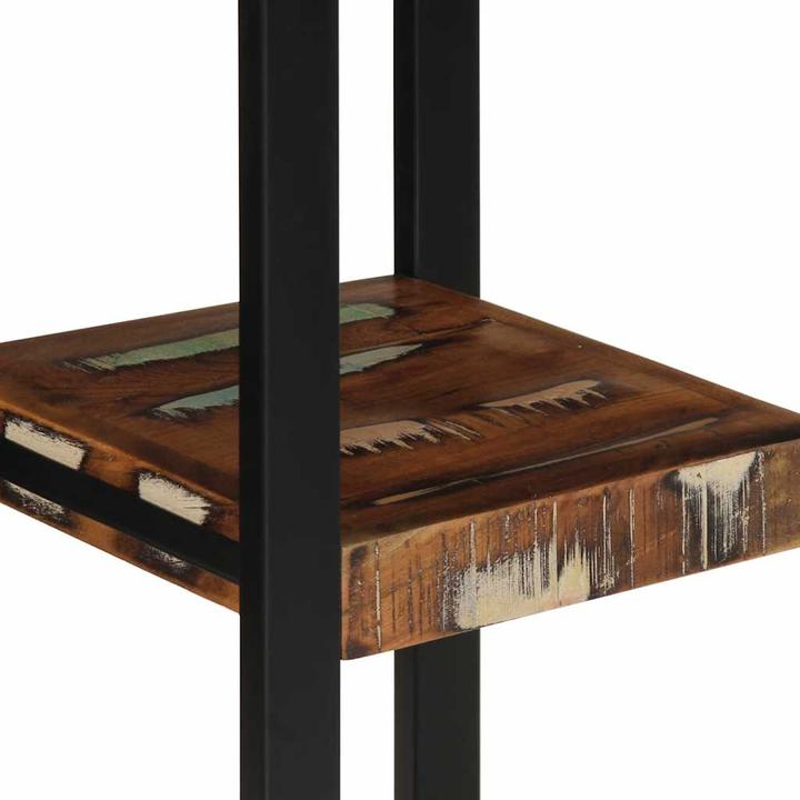 Image du produit VidaXL Étagère murale Multicolore 35x35x100 cm Vieux bois massif Étagère à suspendre (35 x 35 x 100 cm)