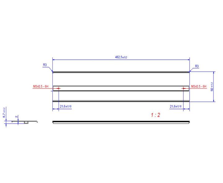 Actual product image Bachmann Top Frame - front blind cover