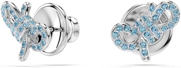 Actual product image Swarovski Lifelong Bow set Bow Blue Rhodium top coat Crystals rhodiumplated Crystal