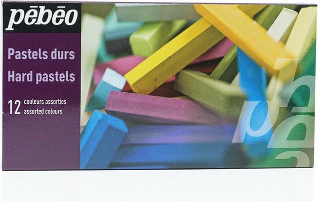 Actual product image Pebeo Hard Pastels Box of 12 assorted (12x)