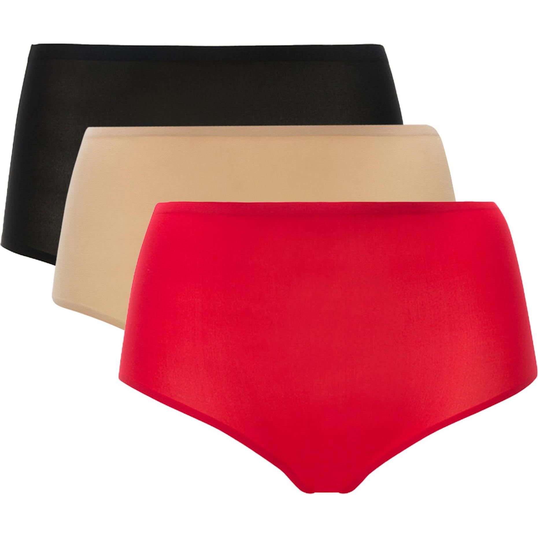 Chantelle, Damen, Unterhosen, Panty Casual Stretch SOFTSTRETCH, Mehrfarbig, (One Size, 3er Pack)