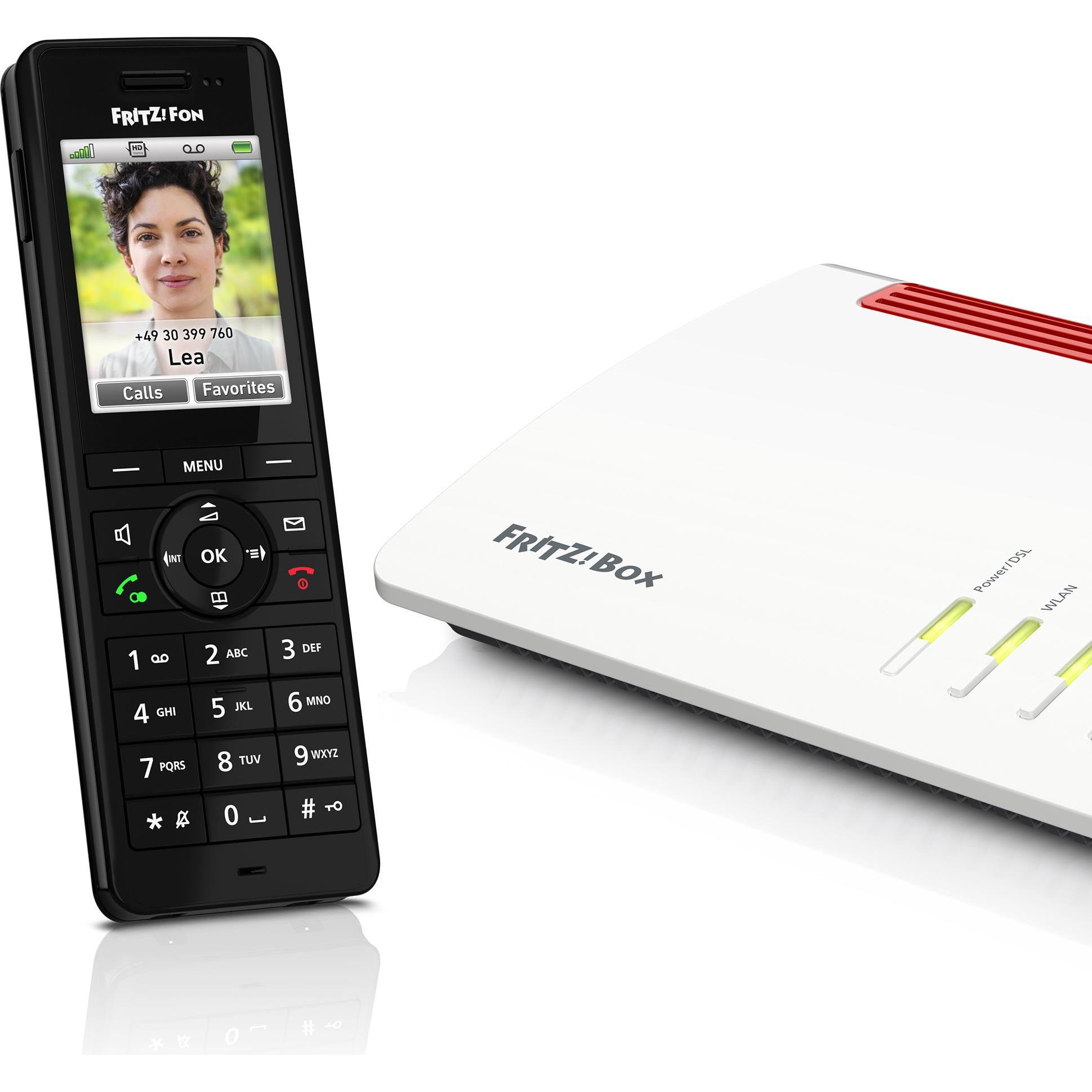 Thumbnail - AVM FRITZ!Fon 20003009, DECT-Telefon, Kabelloses Mobilteil, Freisprecheinrichtung, 100 Eintragungen, Anr, Telefon, Schwa...