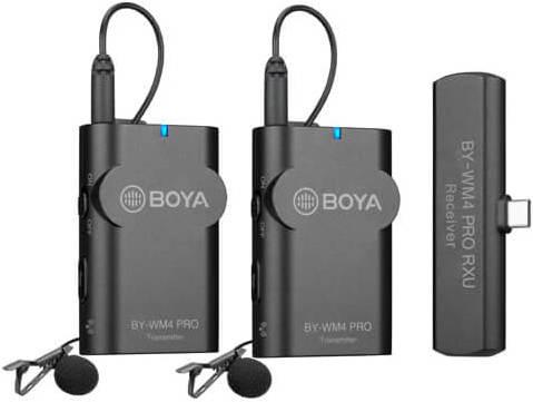 Boya Microphone BY-WM4 Pro K6 Lavalier x2 Wireless USB-C