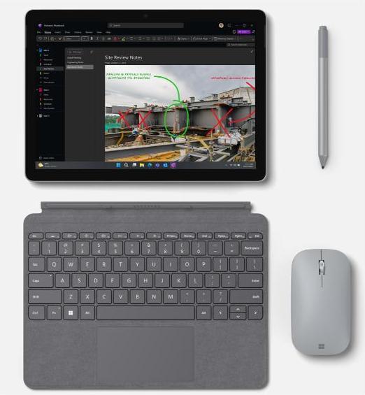 Actual product image Microsoft Surface Go 4 for business (10.50", Intel N200, 8 GB, 256 GB, Without keyboard layout)