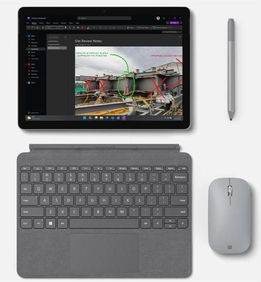 Produktbild Microsoft Surface Go 4 for business (10.50", Intel N200, 8 GB, 256 GB, Ohne Tastaturlayout)